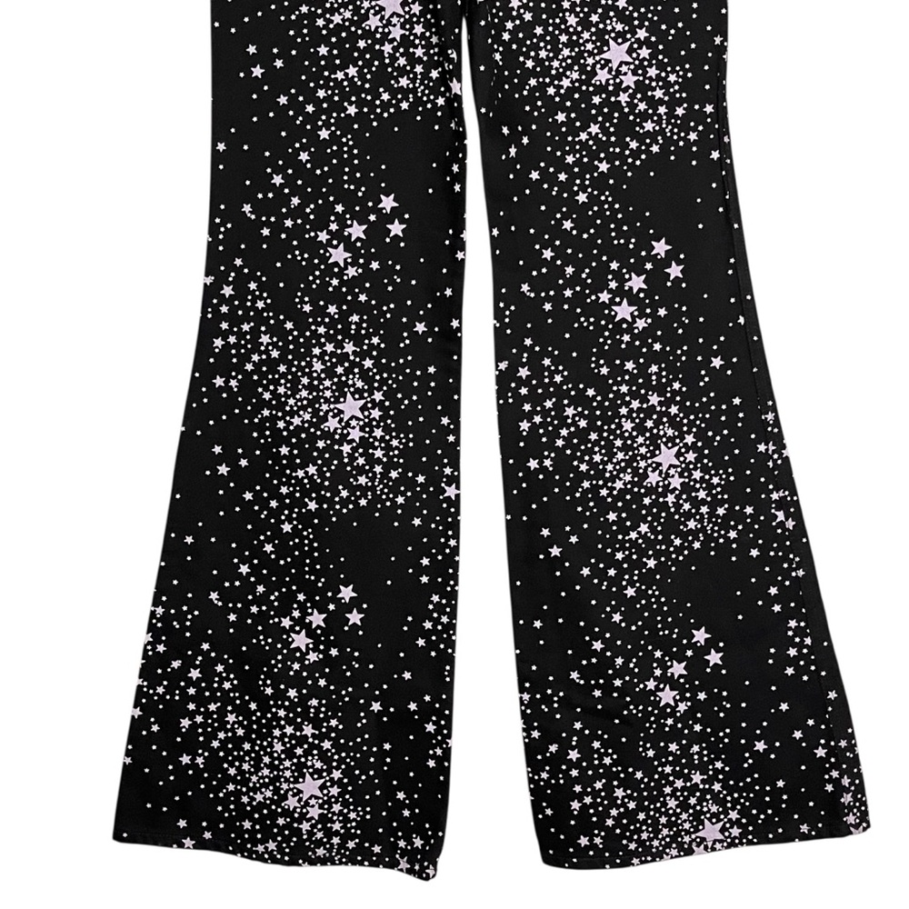 Wrangler x Free People Wanderer High Rise Flare Jeans Star Struck Black — 27/34 - Picture 6 of 15